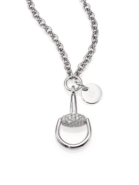 gucci necklace womens white gold